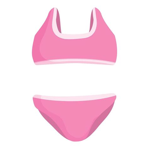 Pink Sports Bra And Bikini Bottom Set Vector Art At Vecteezy