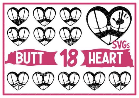 Heart Ass SVG Bundle Graphic By Inky Scrap Creative Fabrica