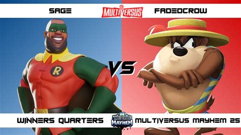 Multiversus Mayhem Winners Quarters Sage Lebron Vs Fadedcrow Taz