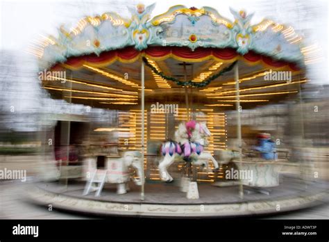 Carousel In Jardin Des Tuileries Central Paris France Stock Photo Alamy