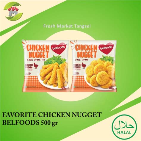 Jual Belfoods Chicken Nugget 500gr Shopee Indonesia