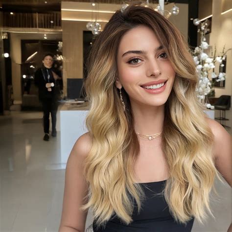 Amazon Getshow Ombre Blonde Wigs For Women Long Curly Layered Lace Wig Dark Roots Hair