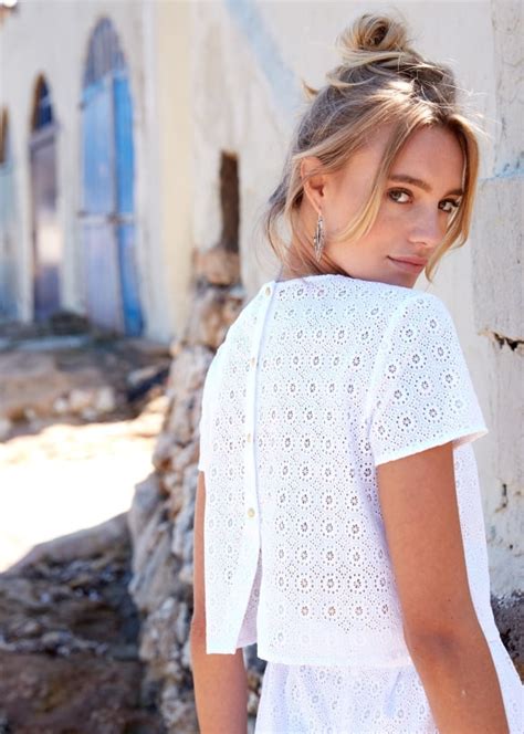 Robe Nine Nude Écru Coton Sézane