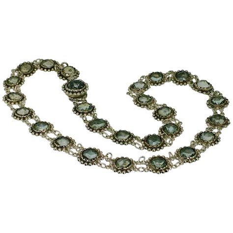 Antique Georgian Silver Paste Necklace Circa 1790 For Sale At 1stdibs