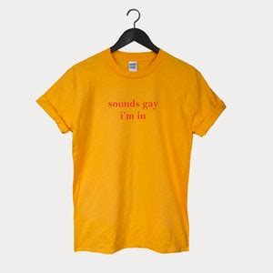 Lgbt Shirt Sounds Gay Im In Shirt Bisexual Shirt Gay Shirt Pride Shirt Lbgt Shirts Gift Love Etsy