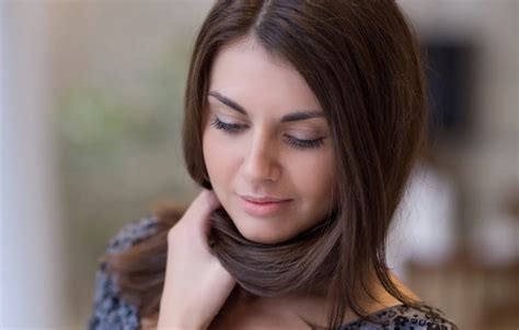 Wallpaper Look Girl Brunette Astrud A For Mobile And Desktop Section Resolution