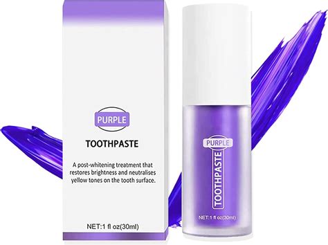 Amazon Purple Toothpaste For Teeth Whitening Tooth Stain Removal