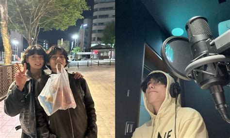 BTS V Shares Candid Pictures Videos With Jungkook Wooga Squad WATCH