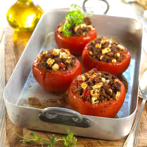 Gef Llte Tomaten Mit Hackfleisch Und Feta Rezept Kaufland