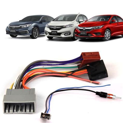 Kit Conector Chicote Ligacao Adaptacao Radio Antena Honda Civic Fit