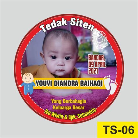 Jual Stiker Tedhak Siten Stiker Dundunan Stiker Cup Bubur Shopee