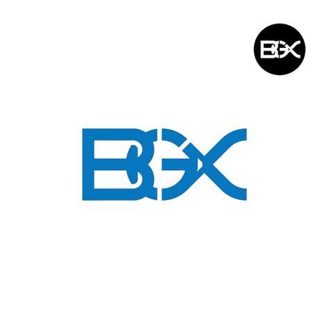 Diseño Del Logotipo De La Letra Bgx Monogram Vector Premium