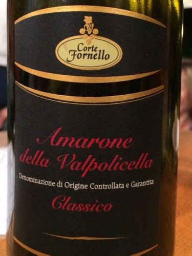 Corte Fornello Amarone Della Valpolicella Classico Vivino Us