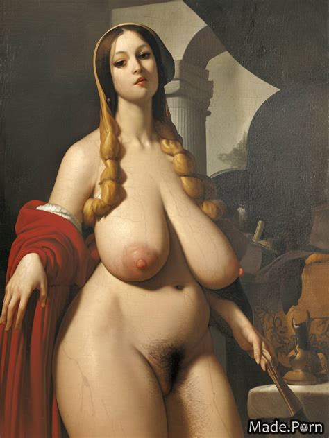 Porn Image Of Hairy Nude Woman Titjob Bbw Big Hips Gigantic Boobs Created By AI