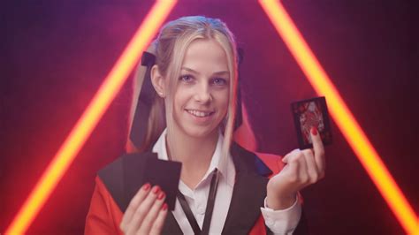 Cute Smiling Blonde School Girl Anime Stock Footage SBV Storyblocks