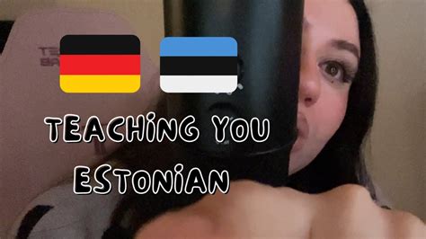 Asmr Teaching You Estonian In German L Deutsch Asmr L German Asmr L