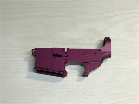 80 Ar 15 Billet Anodized Purple Lower 80 Purple