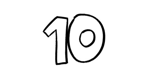 Number 10 Clipart Black And White | Free download on ClipArtMag