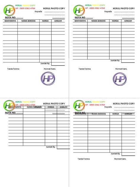 Nota Kosong Pdf