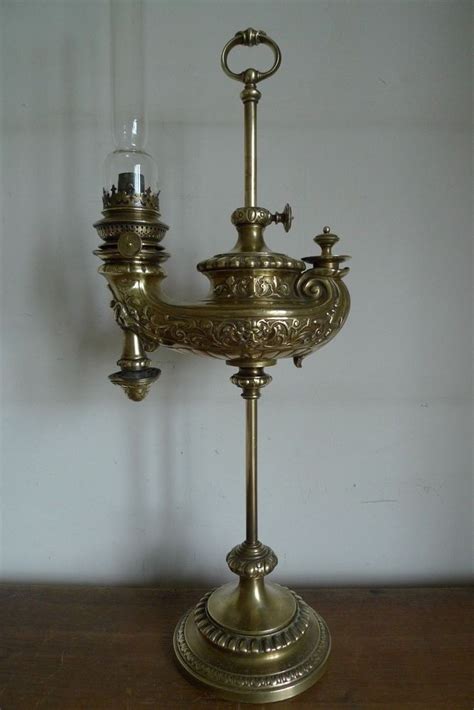 Ancienne Lampe A Petrole Bronze Vesta Wild And Wessel Berlin Xix