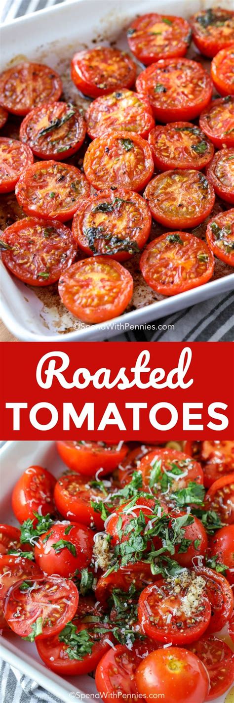 These Roasted Cherry Tomatoes Are Seriously Easy And So Delicious We Love Making Them As A Side