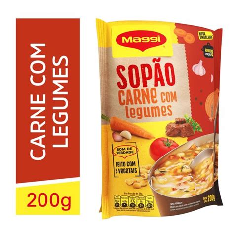 Sopão Maggi Carne Legumes Sachê 200g BIG BOX 402 403 Norte