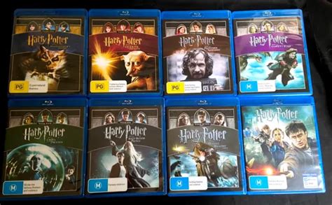 Harry Potter Complete 8 Film Collection Blu Ray Set As New Condition