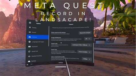 How To Record Meta Quest Gameplay In Landscape Portrait Mode Youtube