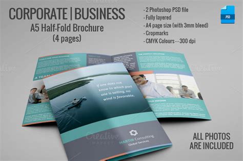 FREE 25+ Half Fold Brochure Templates in PSD | EPS | AI