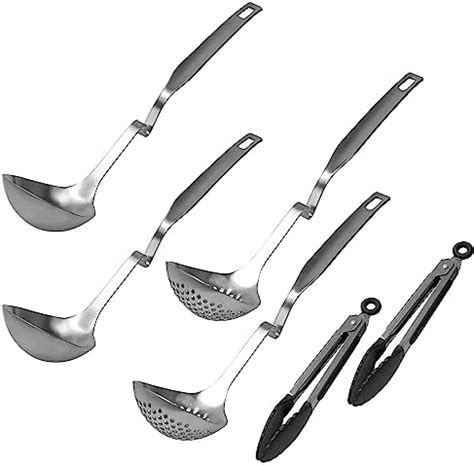 Amazon Imeea Hot Pot Ladle Set Slotted Spoons For Cooking Sus Stainless Steel Soup