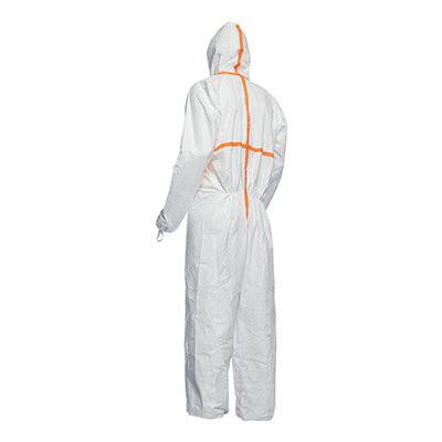 Dupont Tj Twh X Pi Disposable Coverall With Hood Elastic Wrist