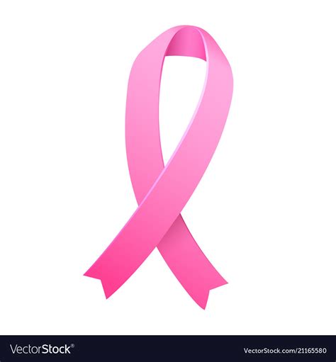 Breast cancer awareness ribbon template Royalty Free Vector