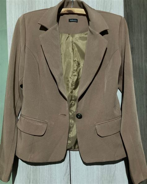 Blazer Sonata Alfaiataria Nude P Terno Feminino Sonata Usado Enjoei