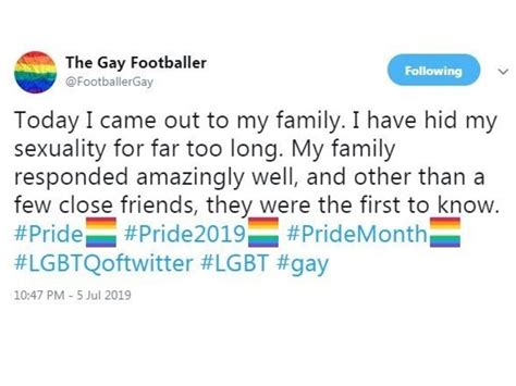 Gay Footballer Twitter Profile English Championship Player Deletes Account News Au