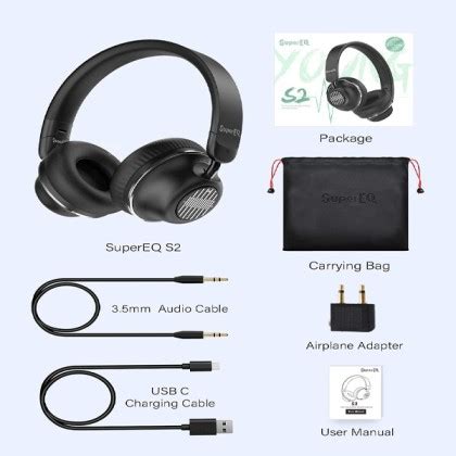 OneOdio SuperEQ S2 Bluetooth Hybrid Active Noise Cancelling On Ear ANC