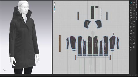 Drafting Women Down Parka Marvelous Designer Clo Youtube