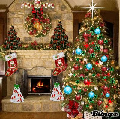 Animated Christmas Fireplace 
