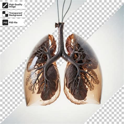 Premium Psd Psd Human Lungs On Transparent Background With Editable