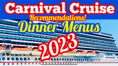 Carnival New Menu 2024 Paule Bernette