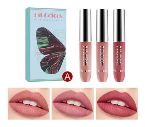 Pack Labial Liquido Matte Nude Fit Colors Cuotas sin interés