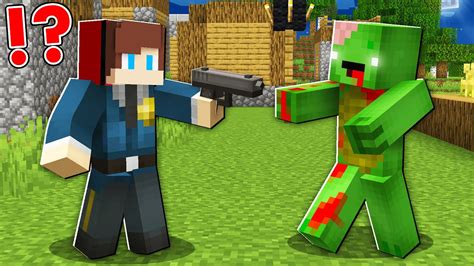 How Mikey Became Zombie And Attack Jj Police In Minecraft Maizen