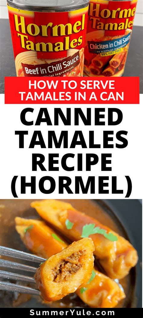 Canned Tamales Recipe Hormel Tamales In A Can