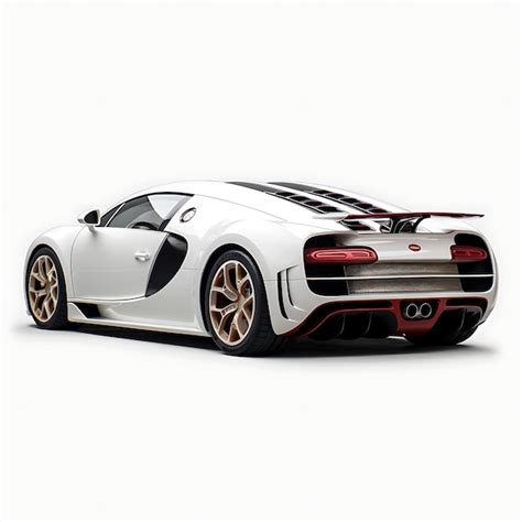Premium AI Image | Car Isolated on White Background Bugatti Veyron