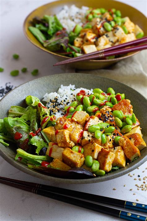 Spicy Sriracha Tofu Bowl Plates By Nat