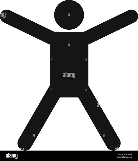 Strichmännchen stickman Symbol Piktogramm Vektor einfache Abbildung