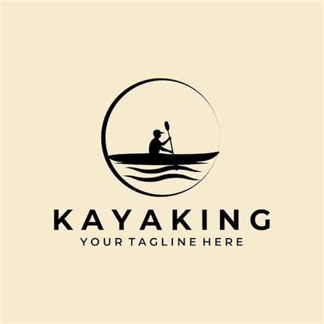 Premium Vector Kayak Sport Silhouette Logo Vector Design Template