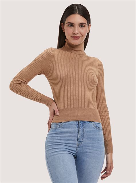 Pullover Cropped A Collo Alto A Coste Alcott Womens Sweaters