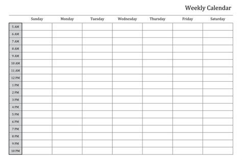 Calendar weekly with time slots