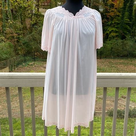 Vintage Intimates Sleepwear Vintage S Lace Embroidered Nightgown Lingerie Poshmark