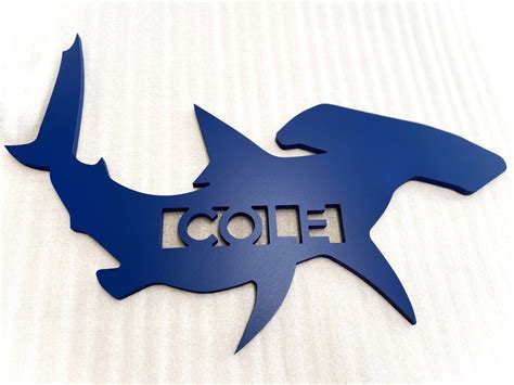 Hammerhead Shark Name Sign Kids Shark Bedroom Decor Shark - Etsy